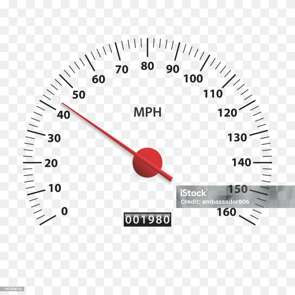 Speedometer Measuring Scale Speed Test Download Loading Interface Stock ...