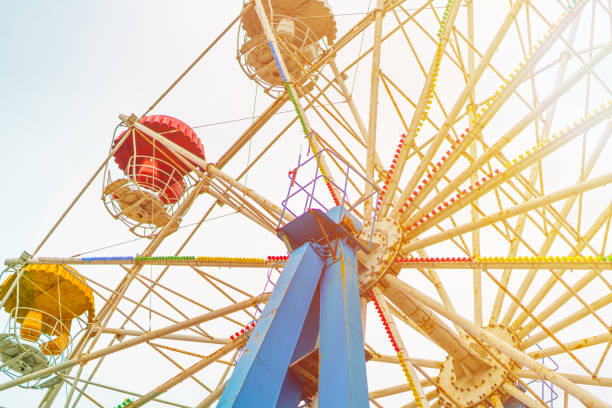 istock Ferris wheel with background of  sky. 1157020044