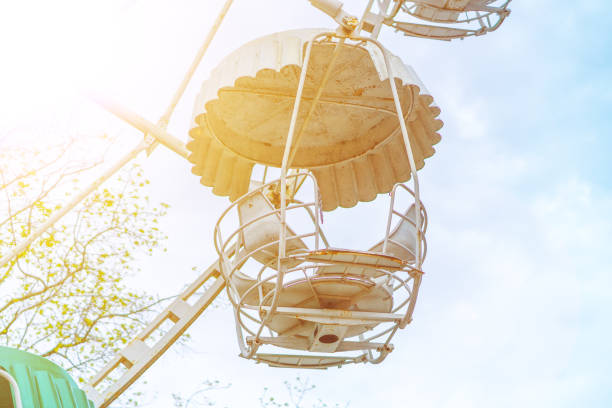 istock Ferris wheel with background of  sky. 1157020088