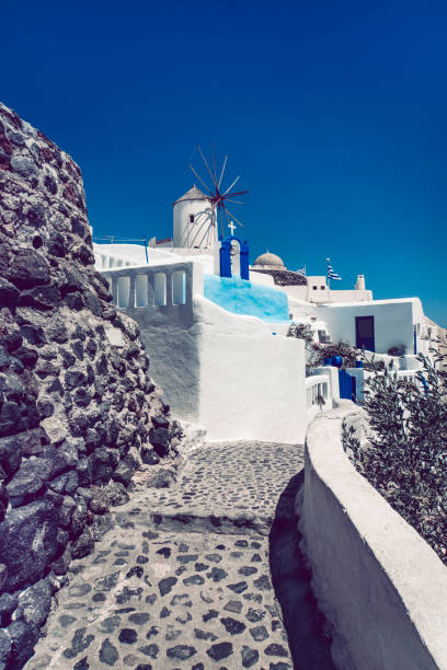 Cobbled Streets Of Santorini