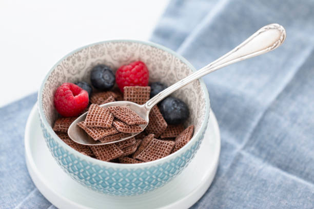 istock Cereal flakes with fruits. 1157023575
