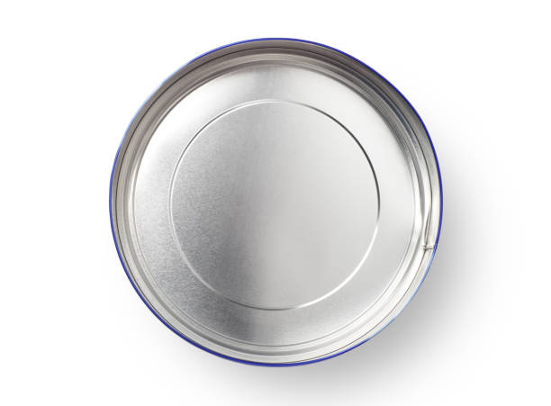 istock Top view of round metal box 1157033165