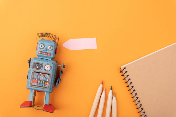 istock Vintage retro robot tin toy 1157036881