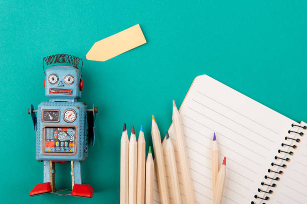 istock Vintage retro robot tin toy 1157037580