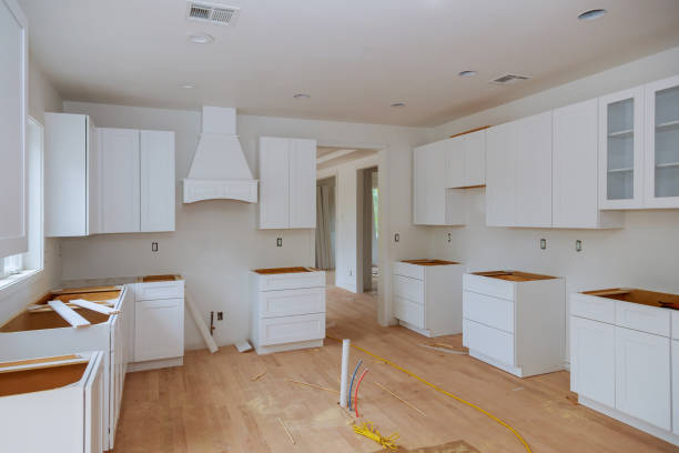 istock Preparing to install custom new in modern kitchen 1157037586