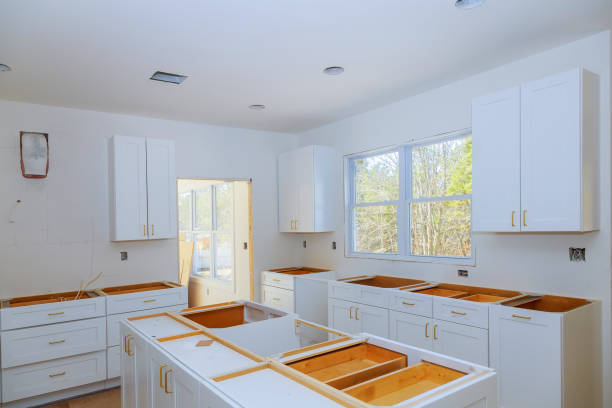 istock Custom kitchen cabinets of installation base of kitchen cabinets 1157037629