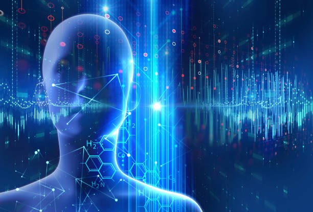 istock silhouette of virtual human on abstract technology 3d illustration 1157038475