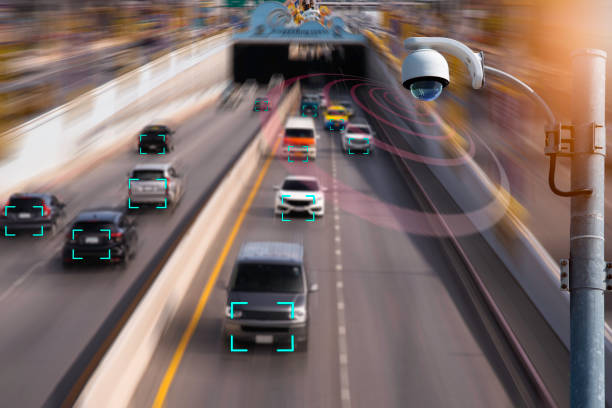 istock The Hi tech technology 4.0 sensing system and wireless communication network of vehicle to used internet signal in car when drive. 1157039803