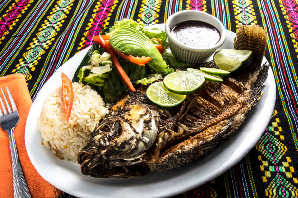 istock Mojarra Fried Tapia Plate Spanish Style 1157042373