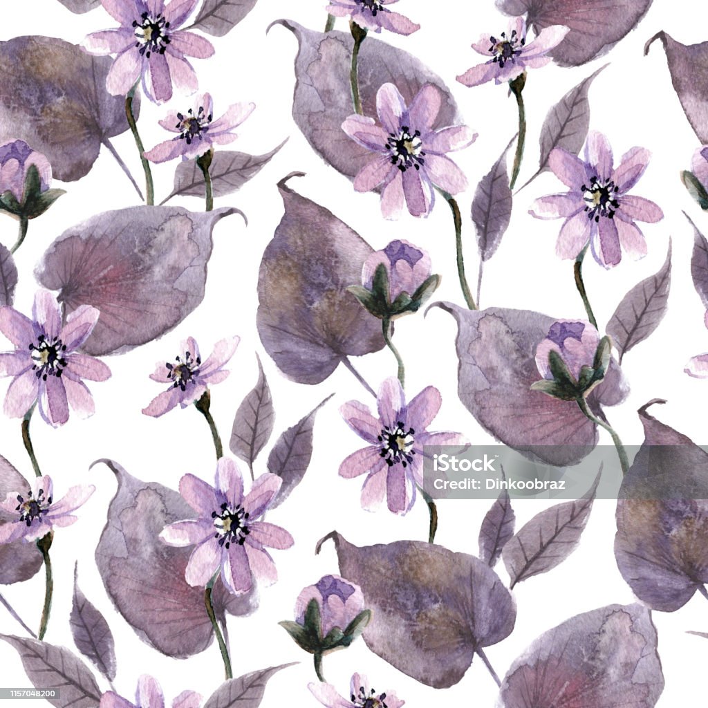 Ilustración de Patrón Sin Costuras De Acuarela Con Flores Místicas Y Hojas De Bosque y más Vectores Libres de Derechos de Amanita - iStock Ilustración de Patrón Sin Costuras De Acuarela Con Flores Místicas Y Hojas De Bosque y más Vectores Libres de Derechos de Amanita - iStock