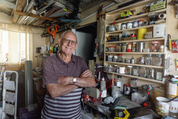 istock Portrait Of Senior Man Working In His Workshop 1157048326