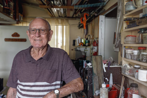 istock Portrait Of Senior Man Working In His Workshop 1157048327
