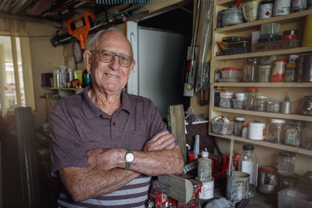 istock Portrait Of Senior Man Working In His Workshop 1157048336