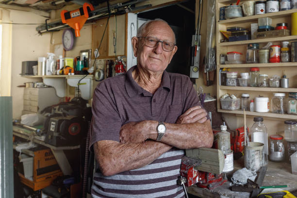 istock Portrait Of Senior Man Working In His Workshop 1157048337