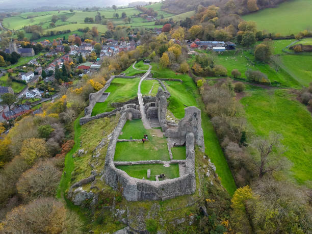 istock Aerial view Montgomery Castle in Powys, Wales. 1157054666