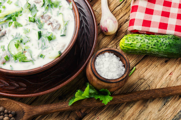 istock Okroshka,cold summer soup 1157055723