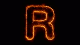 Alphabet R Word Hot Animated Burning Realistic Fire Flame Loop Stock Video  - Download Video Clip Now - iStock