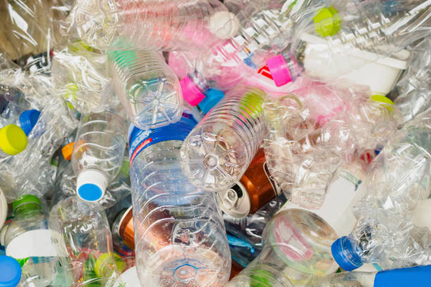 istock plastic bottles in recycle trash station 1157074713