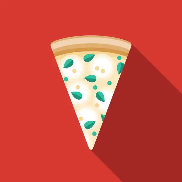 Vector illustration of White Pizza Icon