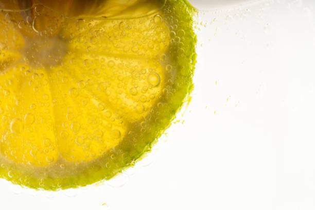 istock lemon slice  with bubbles in mineral water 1157091183