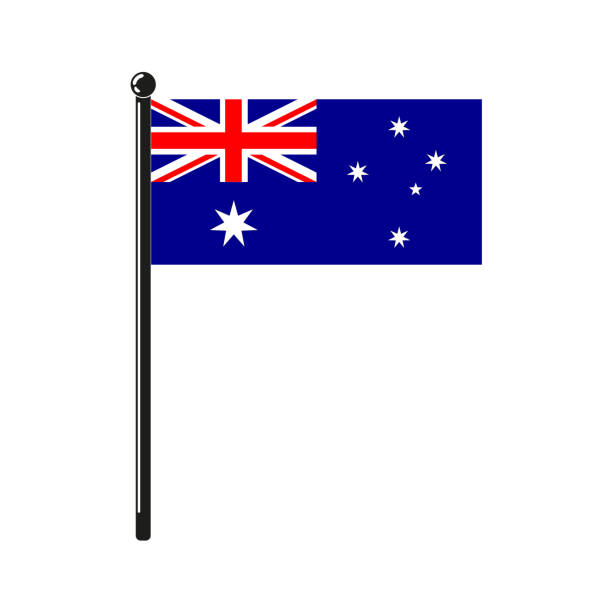 istock national flag of Australia on the stick 1157094397