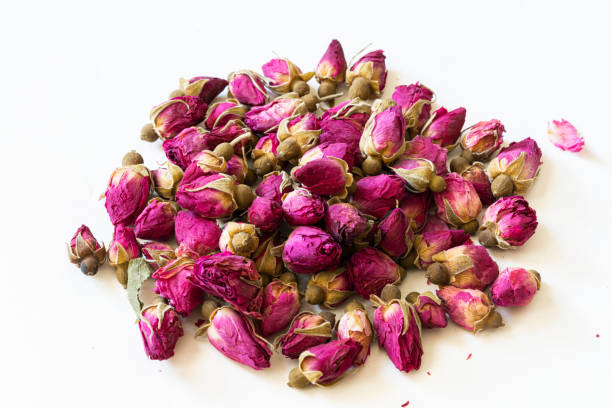 rose per il tè - chamomile herbal tea chamomile plant tea foto e immagini stock