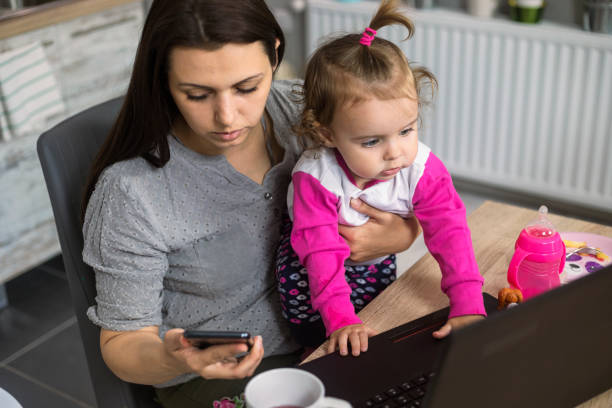 istock Breakfast with baby daughter 1157102503