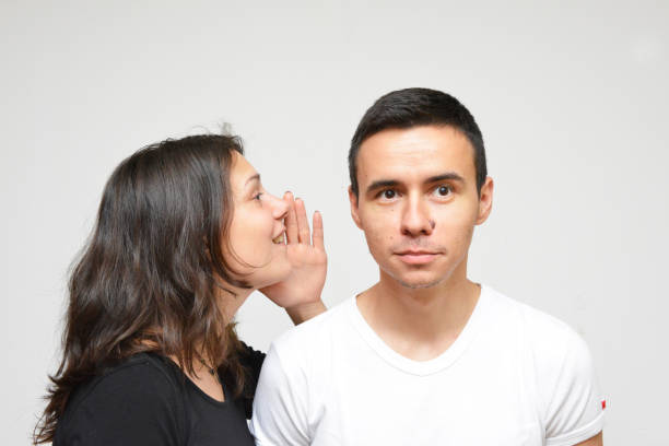istock She is telling him something very serious and stunning 1157116736