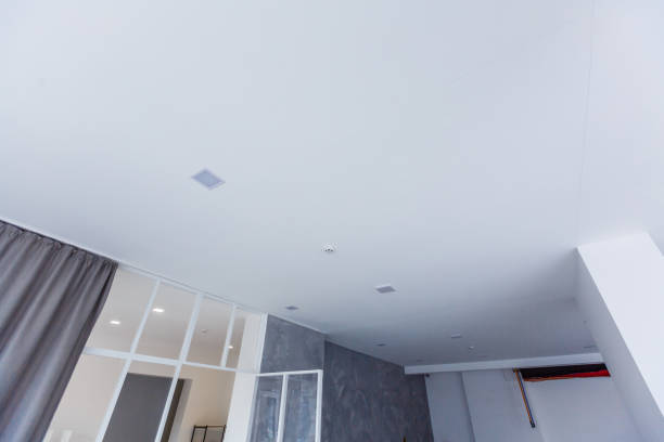 istock Modern,bright,clean,living ,study room and kitchen interior with glass partition in a loft style house , Interior photography. 1157118770
