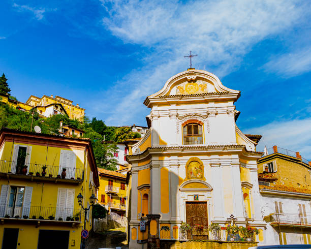 Church of the Addolorata in Canelli (Asti, Piedmont, Italy). stock photo