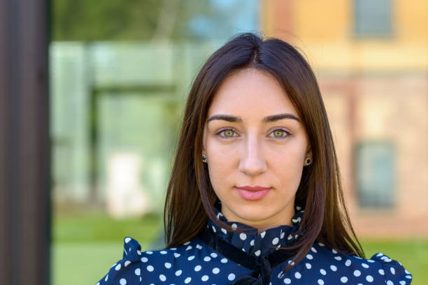 istock Serious demure stylish young woman 1157128719