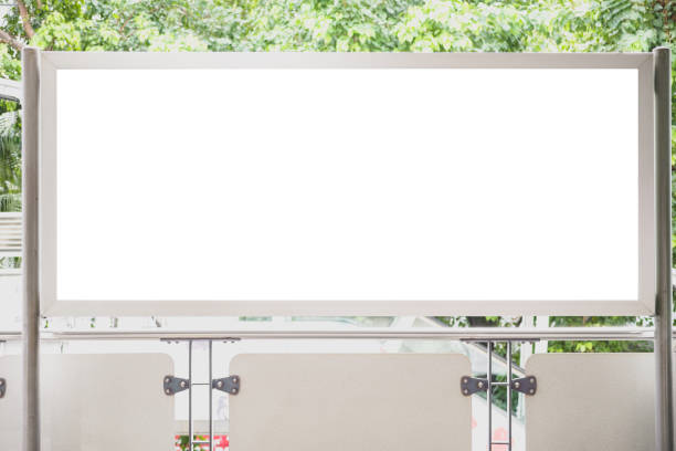 istock Blank advertising billboard Public corridors pathway for mockup design 1157130086
