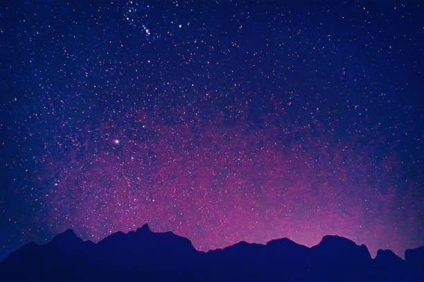 night sky wszechświat pełen gwiazd efekt farby olejne - deep sleep zdjęcia i obrazy z banku zdjęć