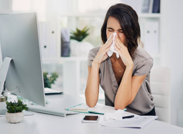 istock Having a cold in the office is not fun 1157130857