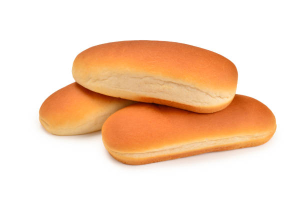 istock Hot dog bread isolated on white background. 1157133778