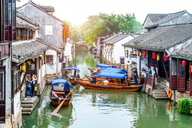 Residence in Zhouzhuang Ancient Town, Suzhou Residence in Zhouzhuang Ancient Town, Suzhou Zhujiajiao stock pictures, royalty-free photos & images