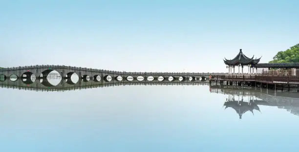 Stone Bridge in Zhouzhuang Ancient Town