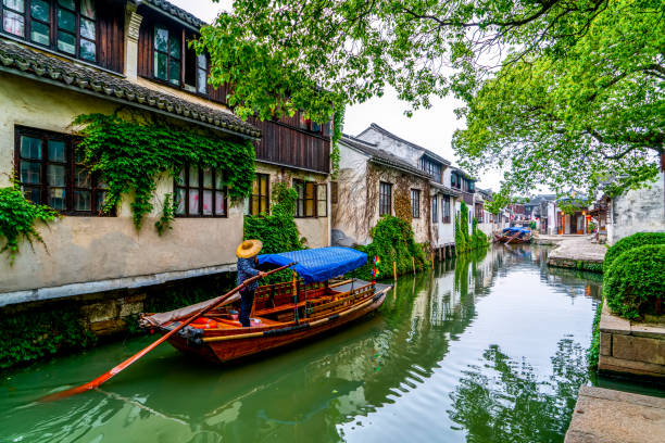 Residence in Zhouzhuang Ancient Town, Suzhou Residence in Zhouzhuang Ancient Town, Suzhou jiangsu province photos stock pictures, royalty-free photos & images