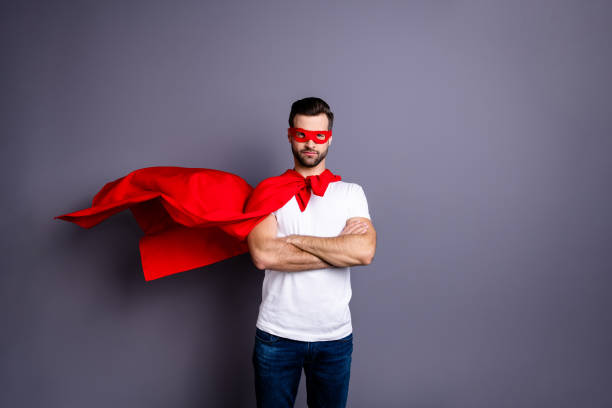 istock Portrait of his he nice-looking attractive content virile sporty macho bearded guy folded arms isolated over gray pastel violet purple background 1157143238