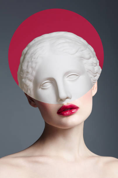 istock Collage with woman and plaster head 1157143861