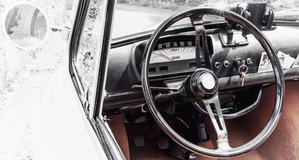 istock Going on a road trip in a vintage car 1157144223