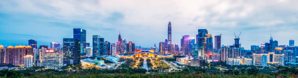 istock Nightscape of Shenzhen City and Architecture 1157147568