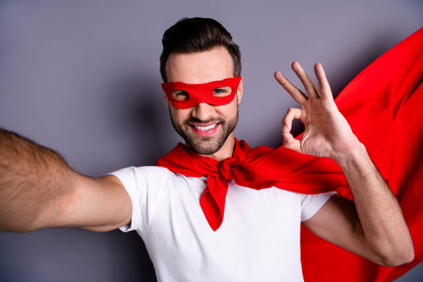 istock Self-portrait of his he nice-looking attractive content cool cheerful cheery positive macho virile bearded guy showing ok-sign ad advert isolated over gray pastel background 1157147632