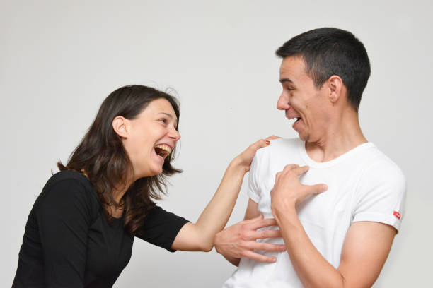 istock She talks about the great success and congratulates him 1157154956