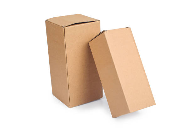 istock Recycle cardboard storage box isolated on a white background 1157157906