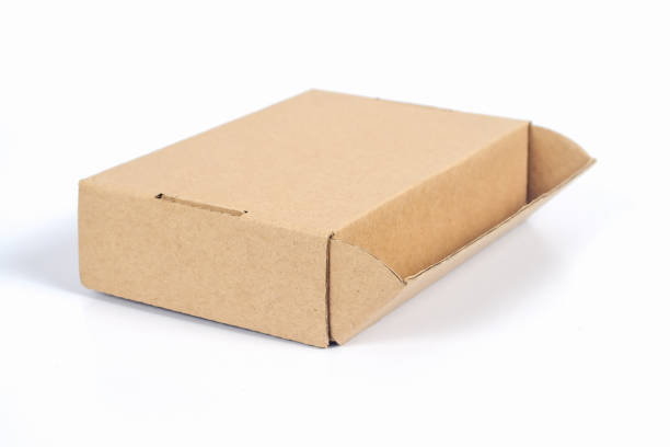 istock Recycle cardboard storage box isolated on a white background 1157157923