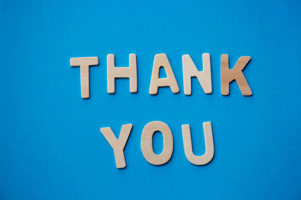 istock Thank you word on blue background 1157162668