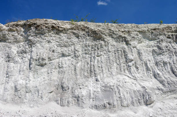 Old phosphogypsum waste storage, the problem of environmental pollution by waste of old chemical plants.