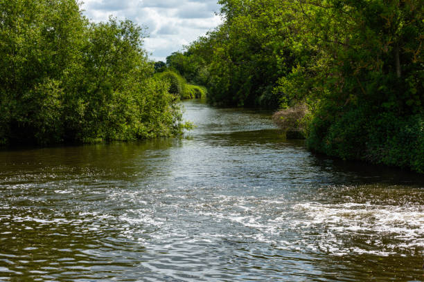 River Medway near Yalding in Kent, England