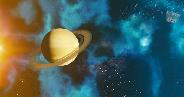 istock the solar system saturn planet concept over galactic background  saturn and Milky Way solar system planets astronomy concept 1157167550